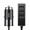 Φορτιστης αυτοκινητου Baseus  USB  3 Port 5.5A – CCTON-01 – Black