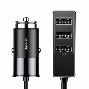 Φορτιστης αυτοκινητου Baseus  USB  3 Port 5.5A – CCTON-01 – Black